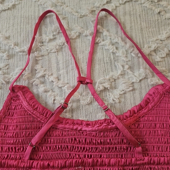 NWT Free People Right On Time Cami Tank Top Festival Fuschia Pink Size Small - Picture 4 of 7